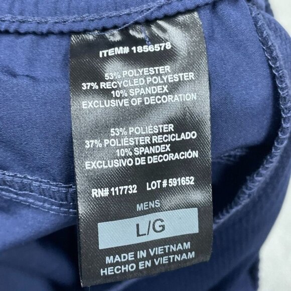 Mens Navy Blue Stretch Jogger Pants By Soybu Large a0339 - Picture 5 of 6